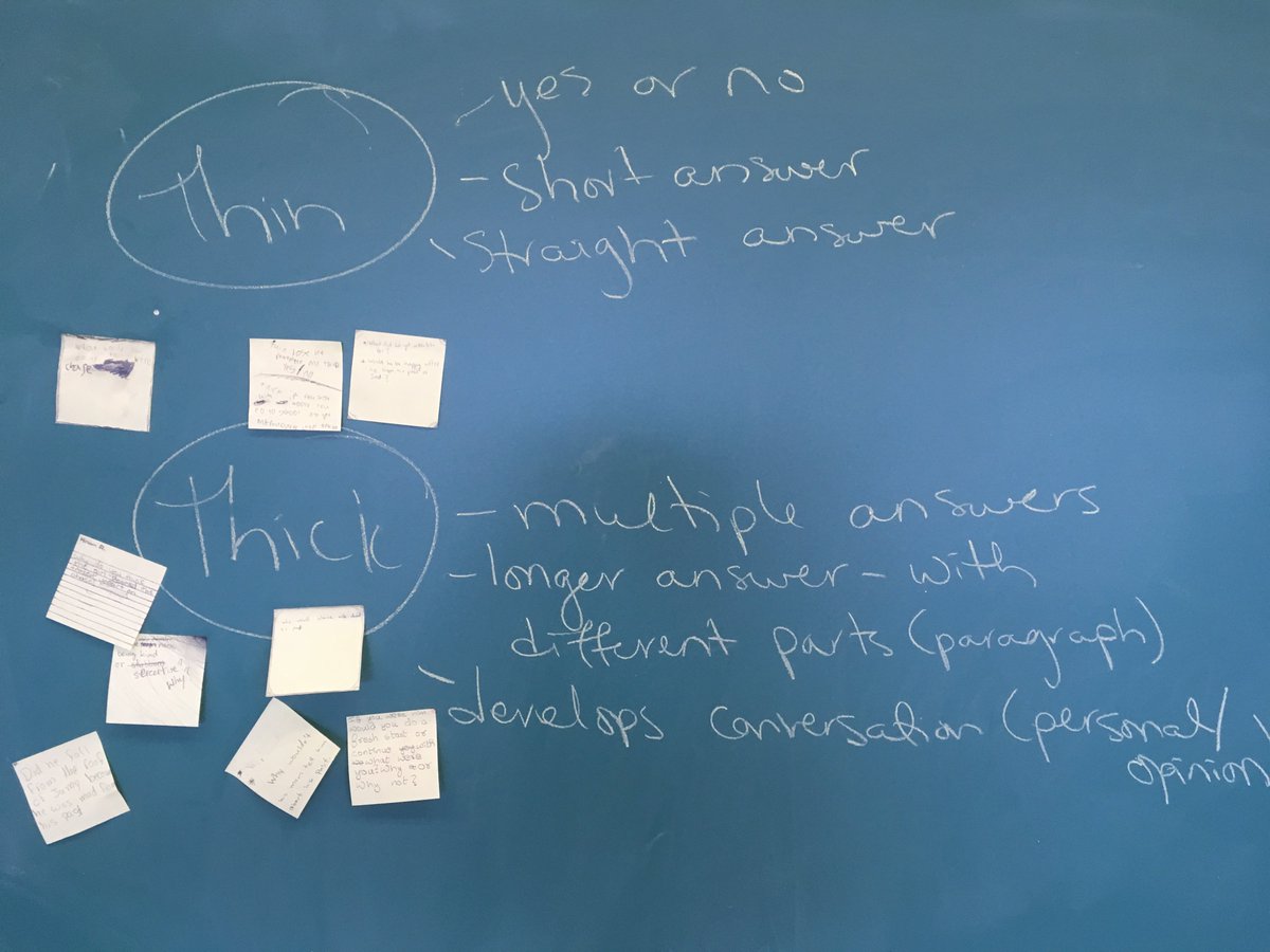 Ms_EMcCann's tweet image. Preparing for our first #bookclub meeting tomorrow by practicing the skill of asking 'rich' questions with our #readaloud today 🤔 #readingcomprehensionstrategy #studentvoice