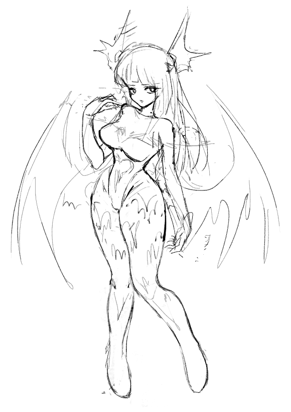 uuiua's tweet photo. urooboe Morrigan https://t.co/i6ZS9pdErw