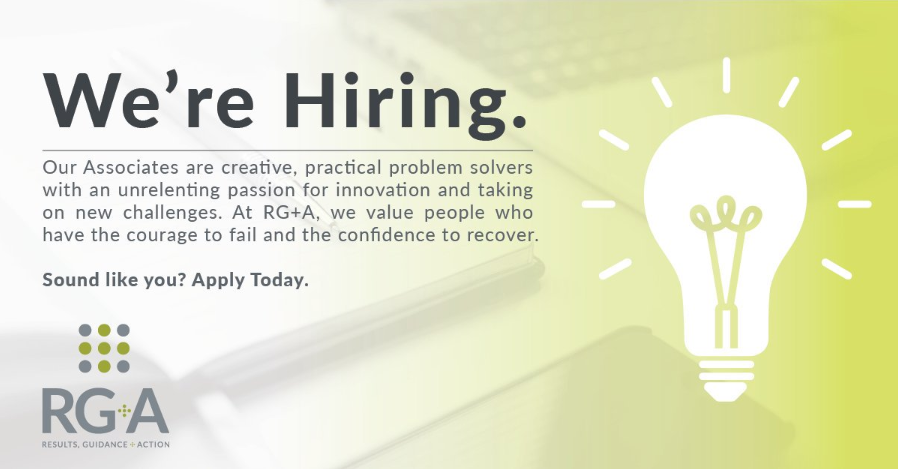 ThinkRGA's tweet photo. RG+A is hiring! Seeking a Project Manager, Senior Associate, and Senior Consultant to join our growing team! Learn more and apply today: https://t.co/fwhPhniGZ2  #careeropportunities #jobsearch #healthcare #research https://t.co/geyjKwBW6X
