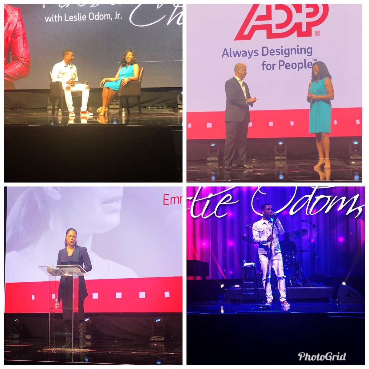 JaimeBlanknshp's tweet photo. When you begin your day listening to Leslie Odom, Jr. sing & hearing Soledad OβBrien share her amazing journey from 2nd row seats! Thank you #ADPAmbassadors & @adp! P.S. Debbie Dyson is hysterical...I may or may not have snorted from laughing so hard. π€·ββοΈπ€¦ββοΈπ¬ https://t.co/JCsW4TAG1a