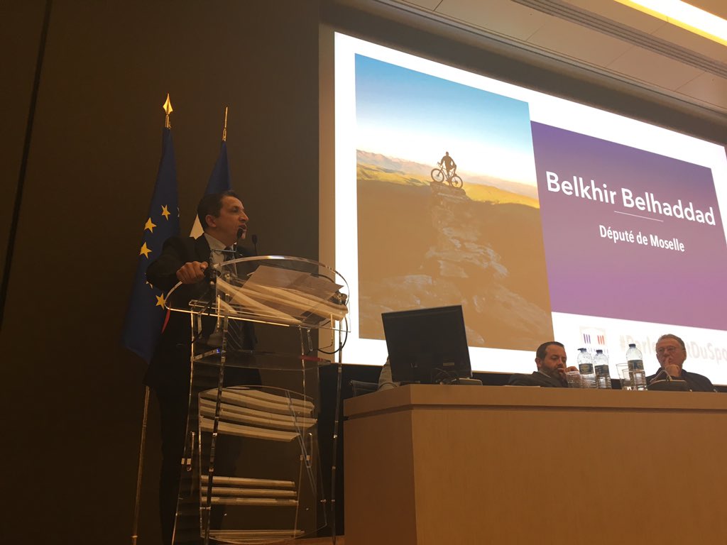 CedricRoussel06's tweet photo. Conclusion du 3ème colloque du #ParlementDuSport par @b_belhaddad " des débats pour aller au fond des sujets et soulever les avancées encore nécessaire, c'est l'ADN du Parlement du Sport. Merci à tous pour votre participation et rdv le 22 mai pour #SportRSE! https://t.co/OLxJJ7FGCg