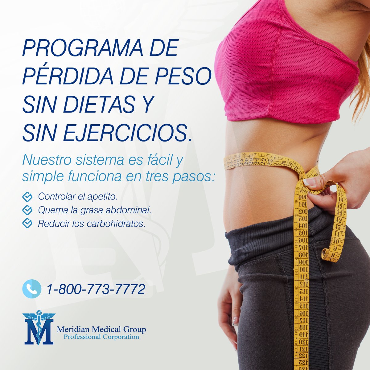 ClinicaMeridian's tweet photo. 📢 PROGRAMA DE PÉRDIDA DE PESO SIN DIETAS Y SIN EJERCICIOS.
🔥Nuestro sistema es fácil y simple funciona en tres pasos:
✅ Controlar el apetito.
✅ Quema la grasa abdominal.
✅ Reducir los carbohidratos.
https://t.co/ojwQ5tbX9n
#MeridianMedicalGroup #PerderPeso #QuemarGrasa https://t.co/o0ygUlCxE0
