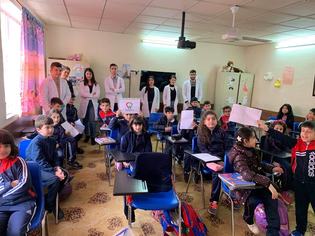 KDHO_Official's tweet photo. The 30 March KDHO's activity at Peshawa School - Suleimany
for ( giving instructions- Egg in cola Expriment-Papers paint of good And Bad Food For teeth- Fluoridation for more than 150 kids )
#KDHO #10kSmiles #WOHD19 #IADS #FDI #SayAhh #ActonMouthHealth https://t.co/xIed19cU30