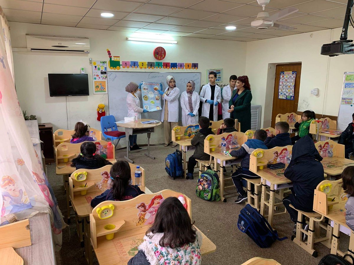 KDHO_Official's tweet photo. The 30 March KDHO's activity at Peshawa School - Suleimany
for ( giving instructions- Egg in cola Expriment-Papers paint of good And Bad Food For teeth- Fluoridation for more than 150 kids )
#KDHO #10kSmiles #WOHD19 #IADS #FDI #SayAhh #ActonMouthHealth https://t.co/xIed19cU30
