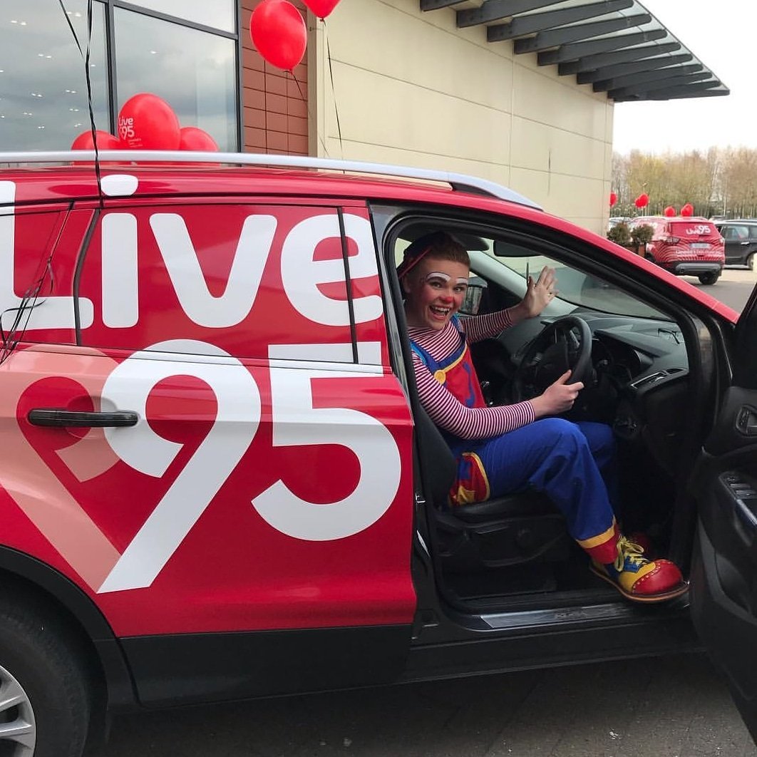 jackotheclown's tweet photo. Jacko Loves The New Live95 Jeeps💕 @Live95Limerick 🤡👍 https://t.co/DnCaC0VJWF
