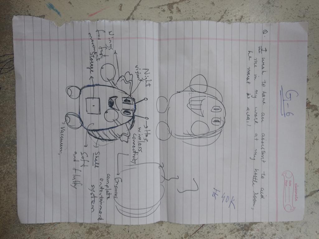 gupta_pragyesh's tweet photo. @GS_F326  
In today's activity we have to create a cleaning assistant... 
Our client has the budget of 40k...So we came up with this design having multiple features...
#creativethinking https://t.co/VEddGBLshZ
