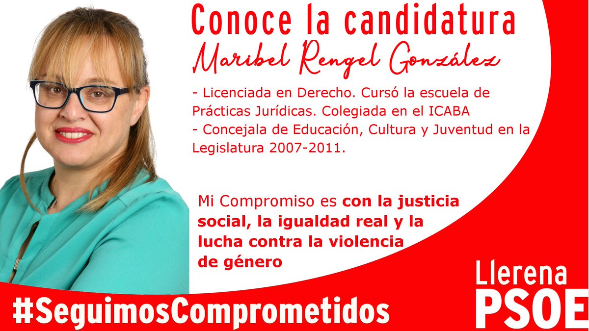 JMS_Candidata's tweet photo. 🗣 Conoce la candidatura 🌹
N13: Maribel Rengel González
#SeguimosComprometidos 🌳⛲️🌳
#LlerenaSiempre
#JuanaMorenoCandidata https://t.co/COaSq2BOlD
