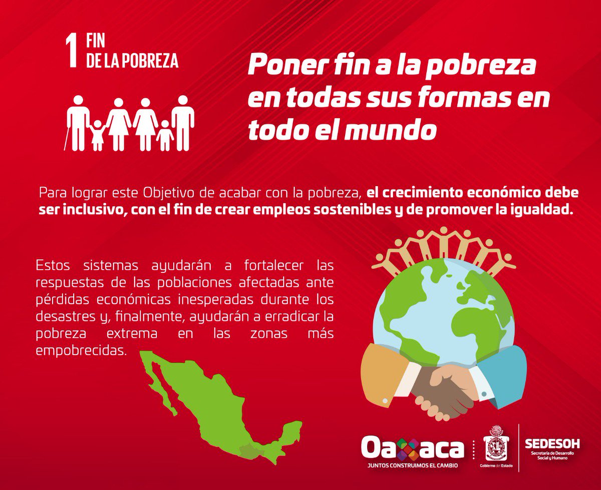 SEBIENTI_GobOax's tweet photo. A través de acciones como el empoderamiento económico de las mujeres, en la #SEDESOH trabajamos todos los días para erradicar la pobreza en todas sus formas en nuestro estado. ¡Conoce el ODS 1 de la #Agenda2030! ⬇️ https://t.co/peXV0gJSI9