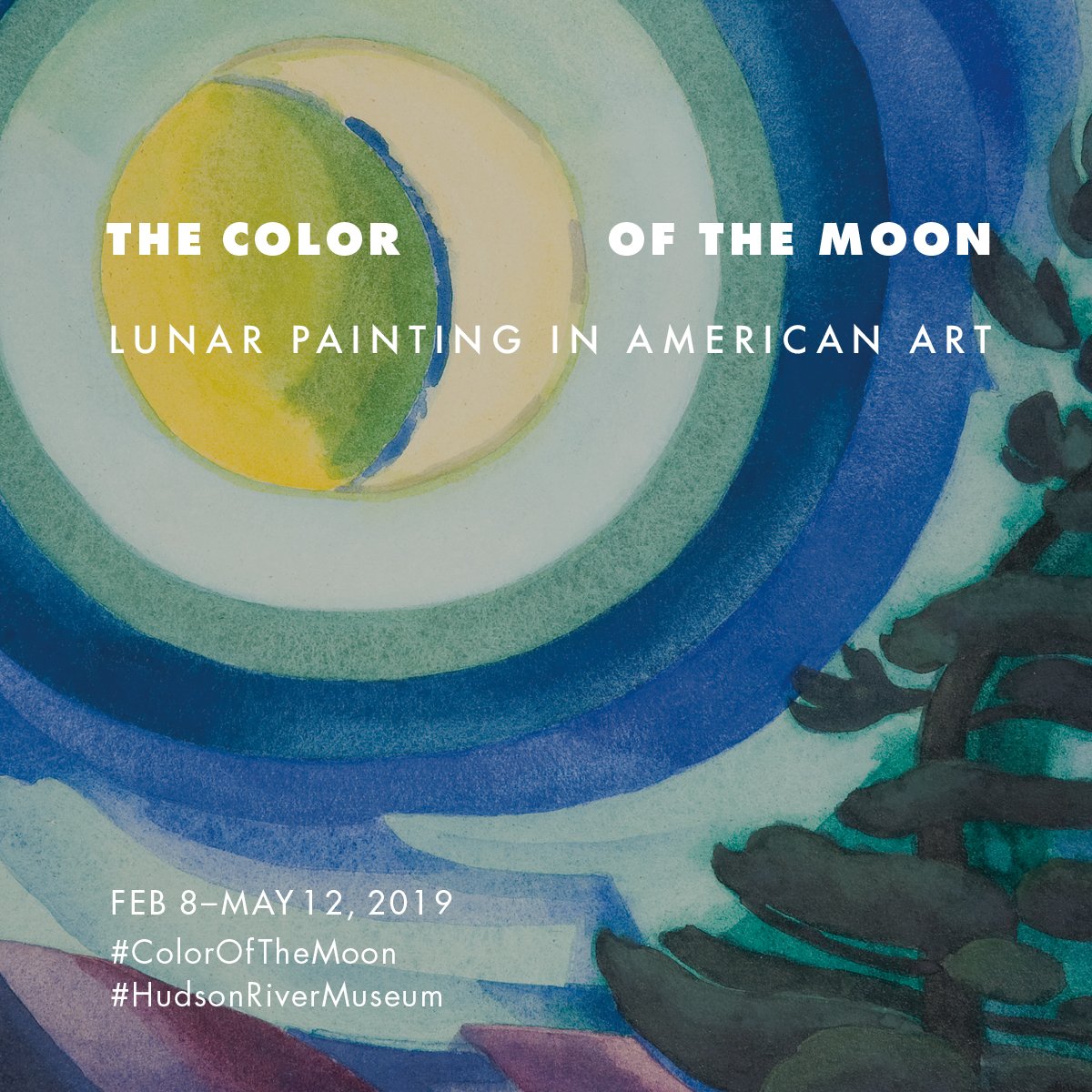 HudsonRivMuseum's tweet photo. Sun, 4/7 at 1:30pm, join Curator Laura Vookles in the galleries for a conversation about the different ways in which American artists have portrayed lunar landscapes on a tour of "The #ColorOfTheMoon: Lunar Painting in American Art." https://t.co/H3wX68mmnC #HRMMoon @BHGRand https://t.co/lxb3oSbtCf