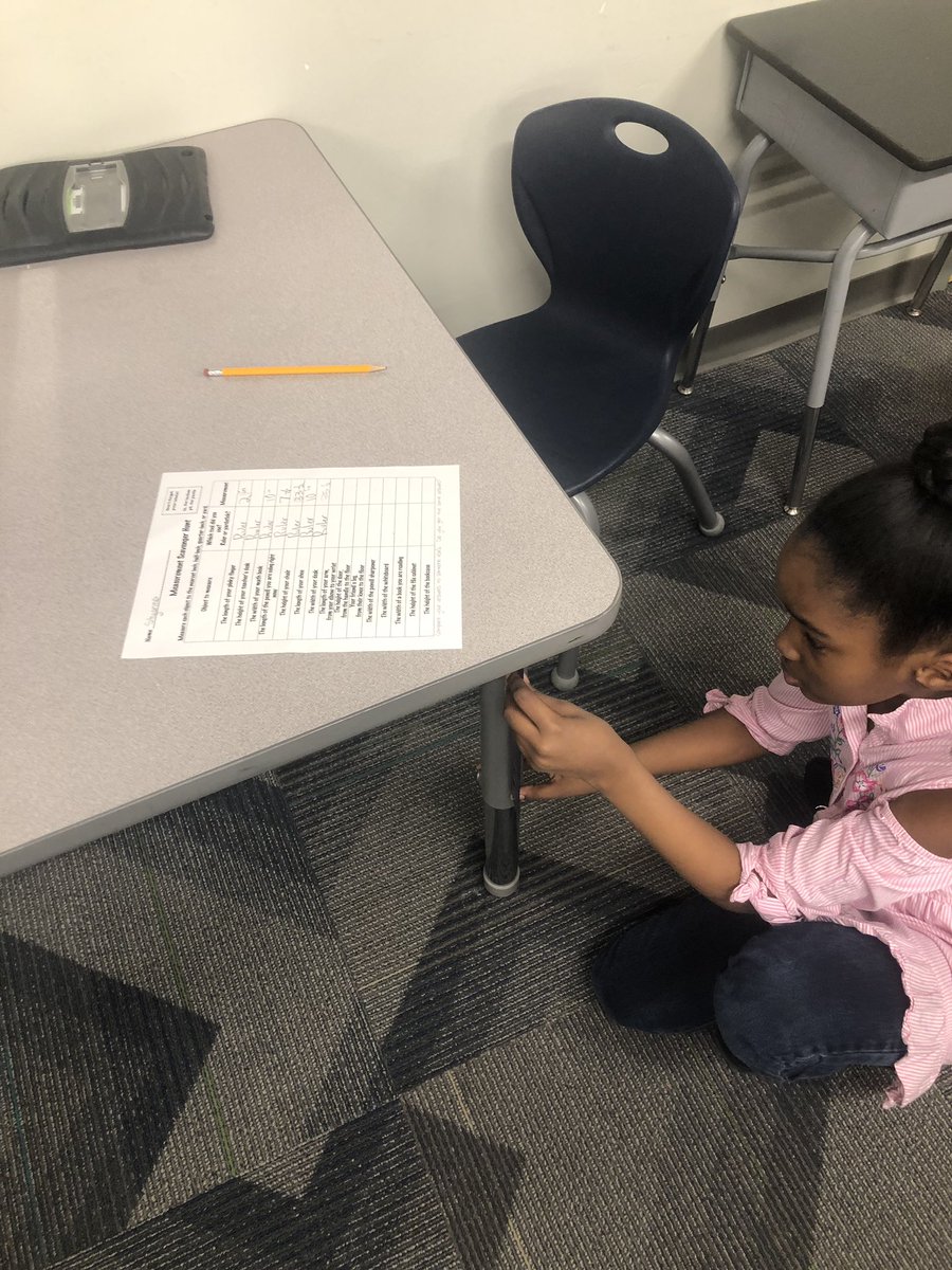 e_barchers's tweet photo. Measurement Scavenger Hunt! Learning how to measure objects in the classroom. @HMC1Proud @DrMikeCamp @HMC1MeYouUs #3rdgraderocks #HMC1-4Rs https://t.co/UC5uYrGKAi