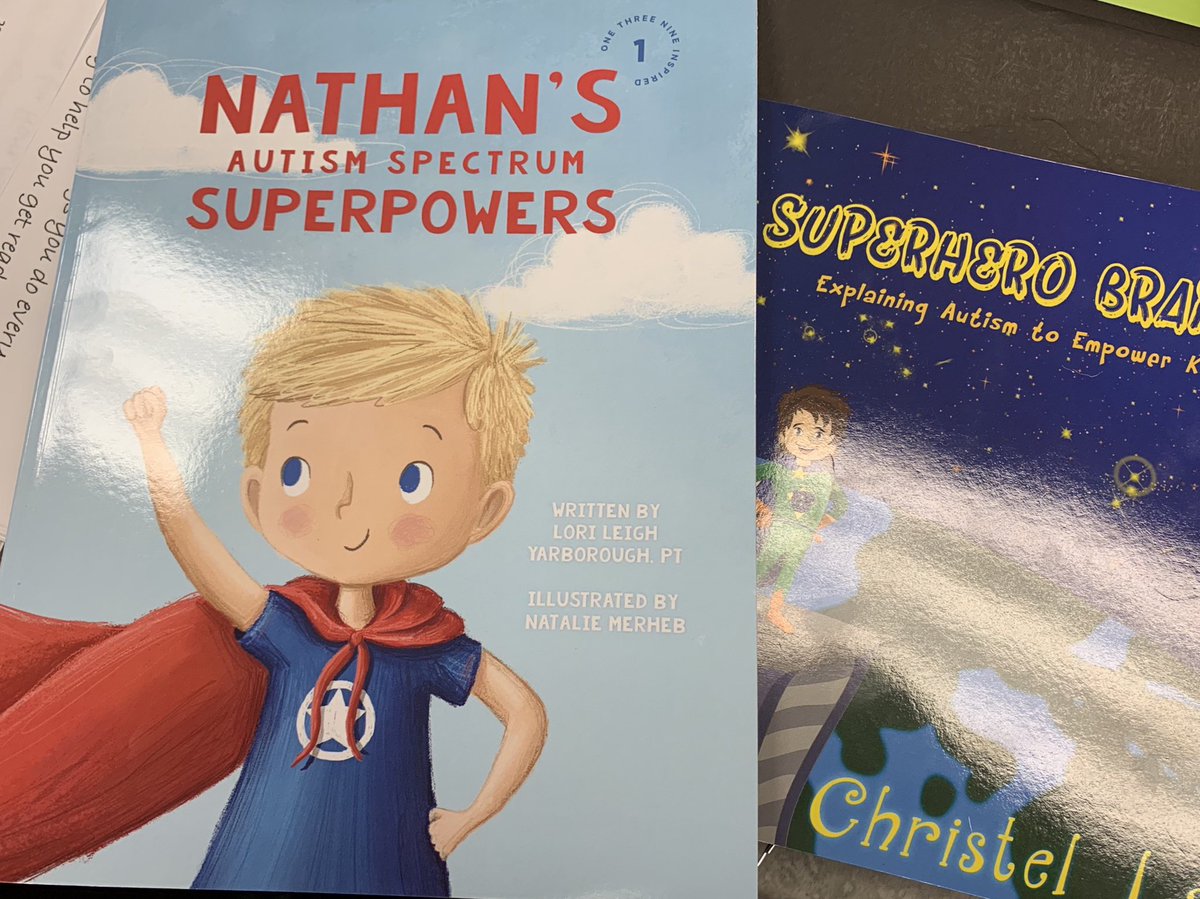 APalelis's tweet photo. #Autismawareness at @PantherRunElem look at these awesome Children’s books on autism! @AndreaCiotti1 @GGrigull @BrowardESE_SS @PrincipalSaef https://t.co/hNr0KSwa9i