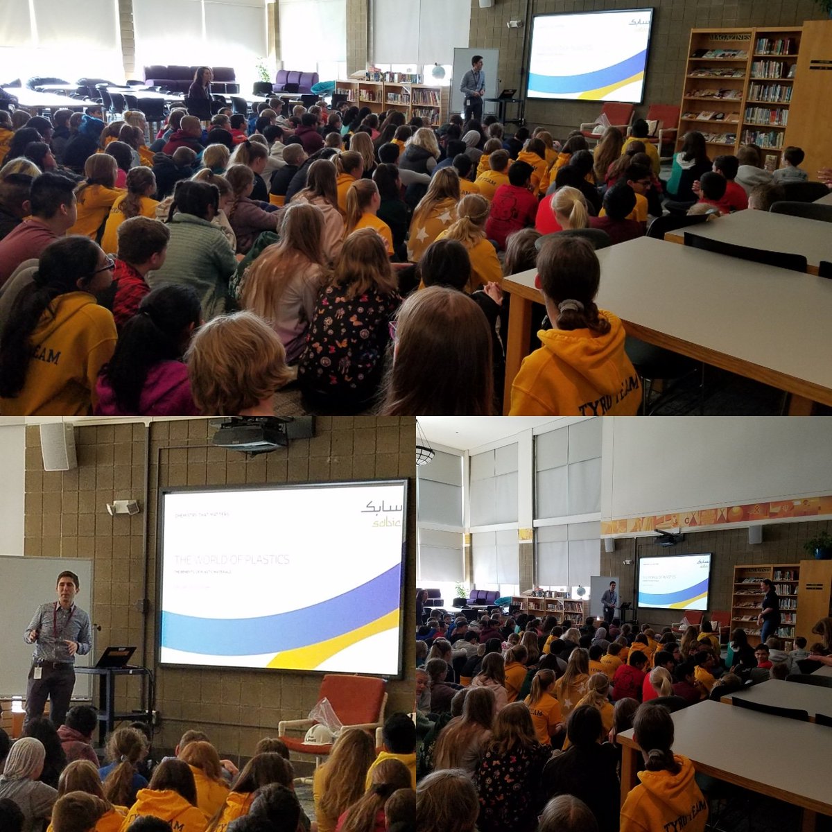 MsStewartc's tweet photo. Guest speaker to end our day and unit on plastic use in the world! https://t.co/nGOWJUt1oI
