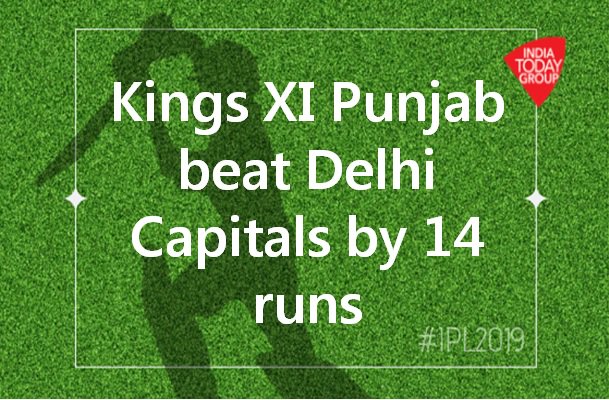IndiaToday's tweet photo. #PIL2019: Sam Curran’s (@CurranSM) hat-trick scripts 14-run win for Kings XI Punjab (@lionsdenkxip) over @DelhiCapitals in Mohali.
#ITCard #KXIPvDC #DCvKXIP https://t.co/fLU3EFv9sC