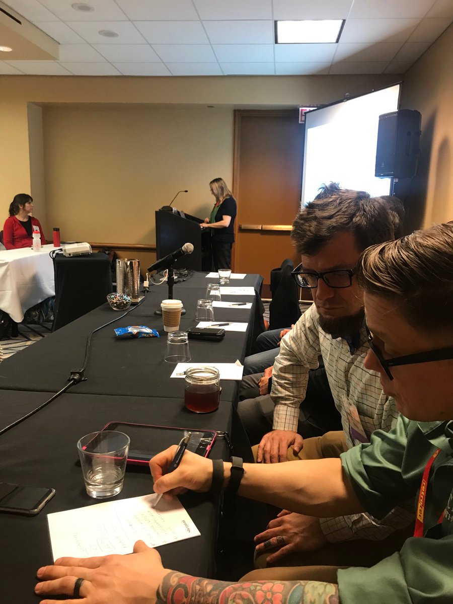 AmandaHatherly's tweet image. Packed house for the Supercharge Your Training session at #HPC19 . All star panel also.