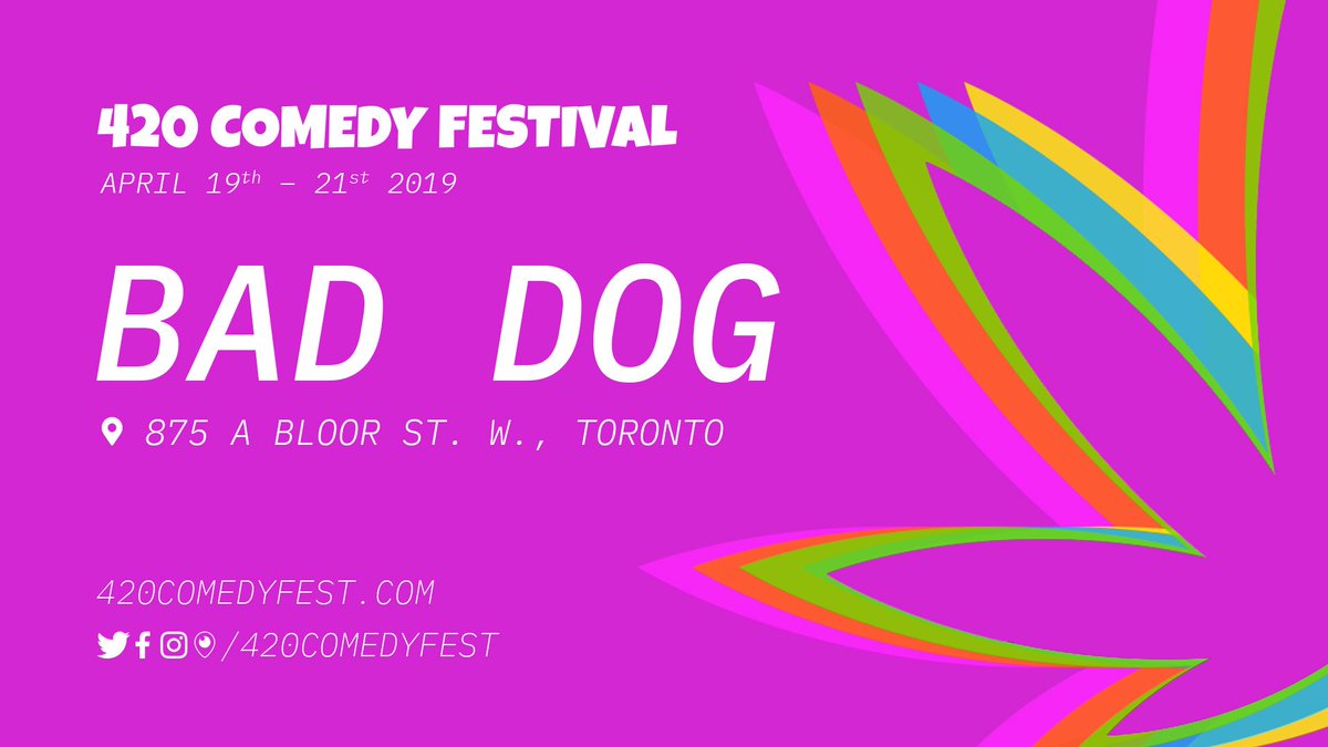 420ComedyFest's tweet image. Head to @BadDogTheatre (875 A Bloor St. W., upstairs) for our late concept improv shows!

April 19th &amp;amp; 20th, 2019

💨💨💨💨💨💨💨💨

#420ComedyFest #comedyTO