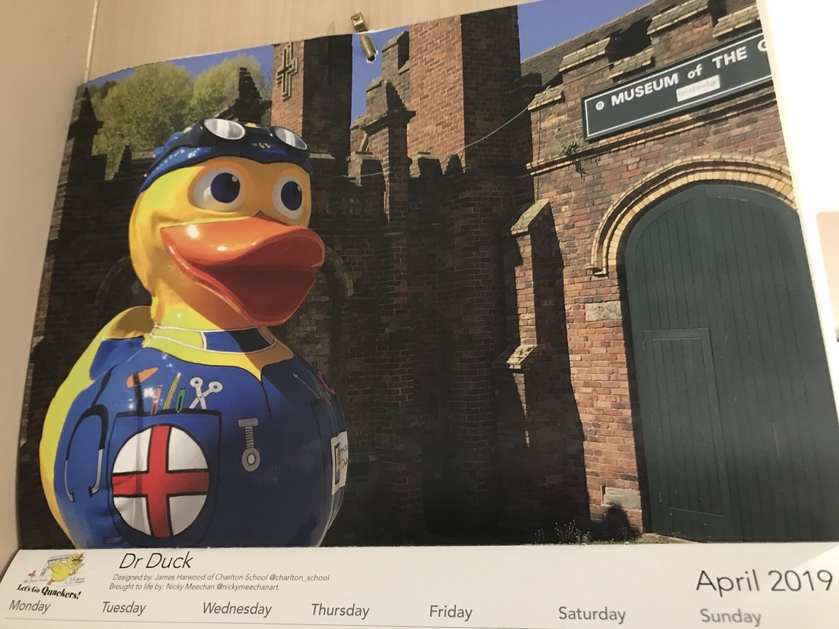 LetsGoQuackers's tweet photo. April 1st!
Mother Duck has turned the page on the Let’s Go Quackers Calendar &amp; it’s Dr Duck raising smiles for 30 days 

Original design by James Harwood @charlton_school , sponsored by @CJWildlife &amp; brought to life by @NickyMeechan 

April kindly sponsored by @danjonesguitar TY https://t.co/iBQ8Z2R1VL