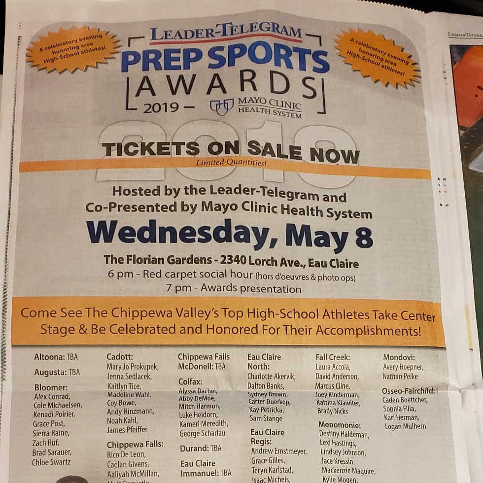 ECN_Girlsgolf's tweet photo. Congrats to Sydney Brown as well as several others at Eau Claire North, for being recognized by the Leader Telegram as some of the top prep athletes in the area.  Well done Huskies.. Impressive to be part of this accomplished group of student athletes.  #huskypride🐾 https://t.co/7SWUU8qis7