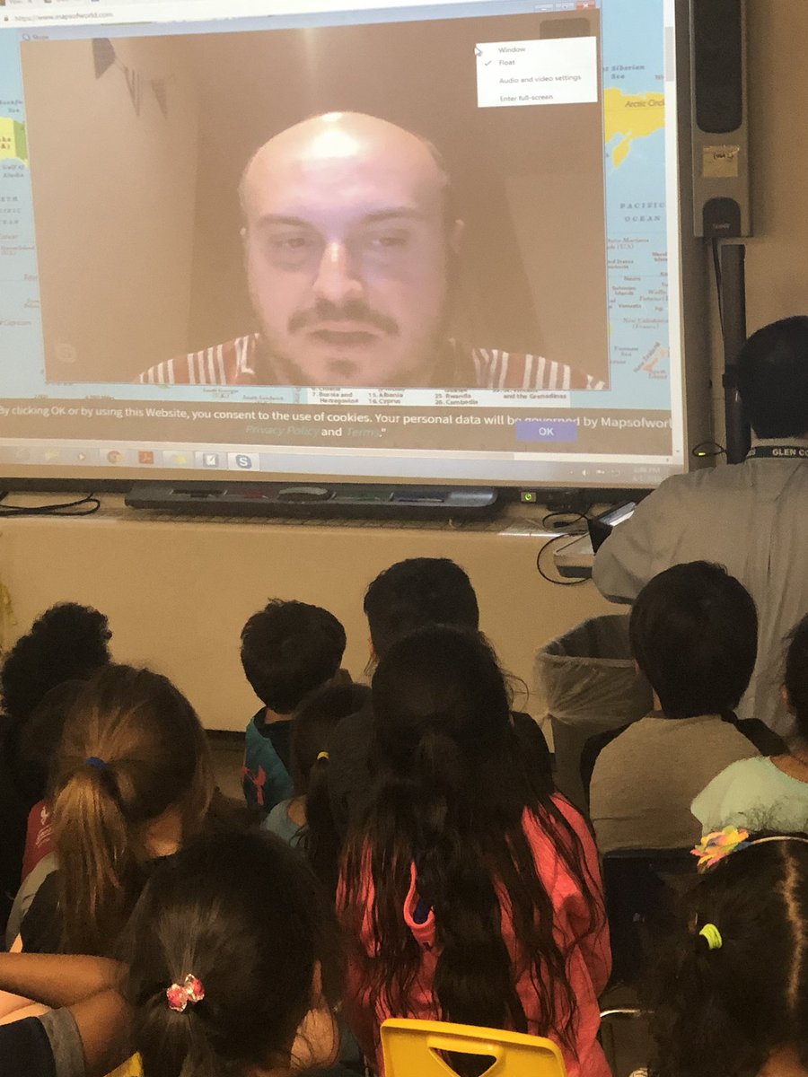 melaniearfman's tweet photo. Today our first graders got to skype with an astronomer from Spain.  They developed questions about the solar system.  @GCSD_SocStudies @MLR42 @GCAsstSupIsrael https://t.co/f8LnOt0JY1