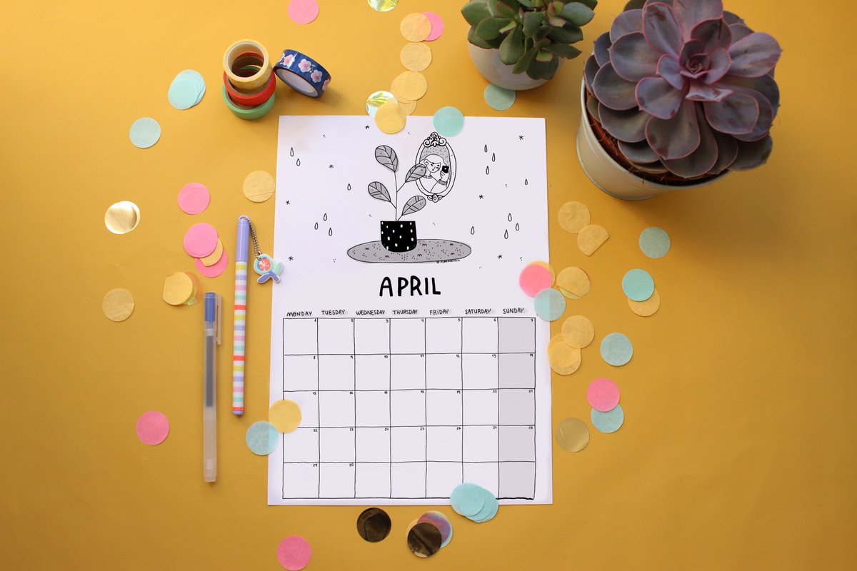 flormocasin's tweet photo. ✨✨✨FREE April's printable calendar it's available on my web NOW ✨✨✨
https://t.co/OuidNvmjcy
.
#freeproduct #productdesign #calendar #aprilcalendar #aprilplanning #printable #freebie #drawing #onlineshop #illustration #artist #artonsale #available https://t.co/Dm6vQESvGt