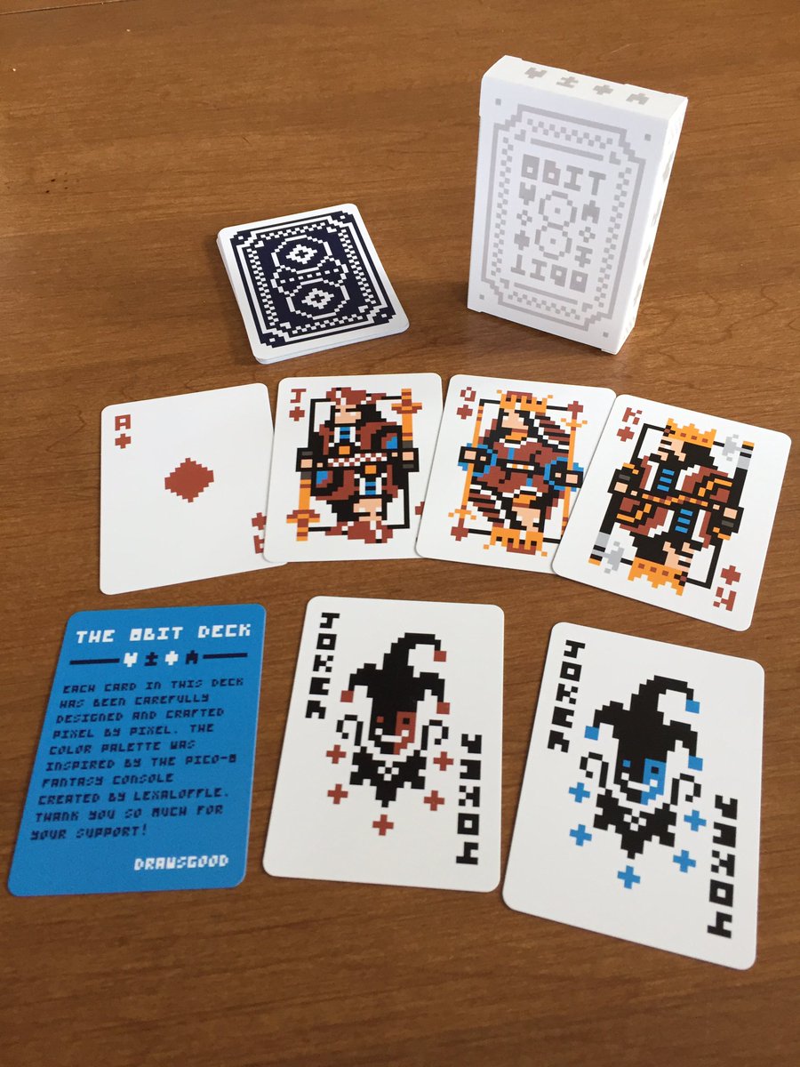 Holy crap. It’s here.

#pixelart #playingcards #pico8 #kickstarter