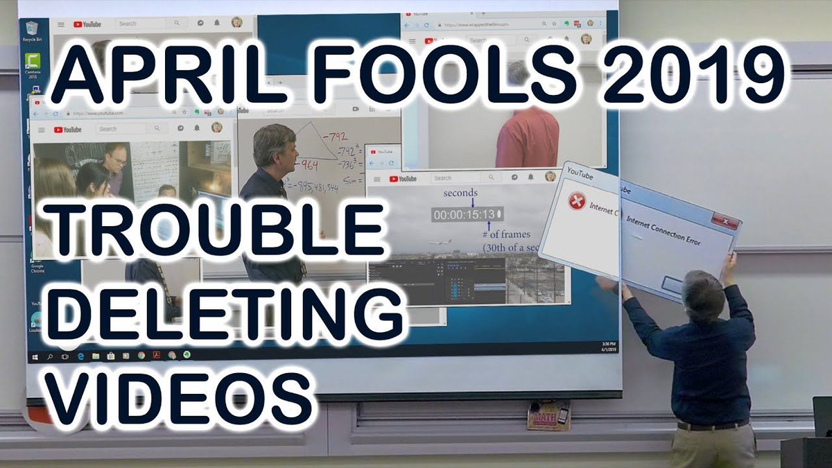 biolau's tweet photo. Professor @MatthewWeathers is back with another hilarious #AprilFools joke! This year, the prank features @PresidentCorey and @FinalCutKing. Watch the video here: https://t.co/7dPQ4payhG https://t.co/OQzjKGq0xs