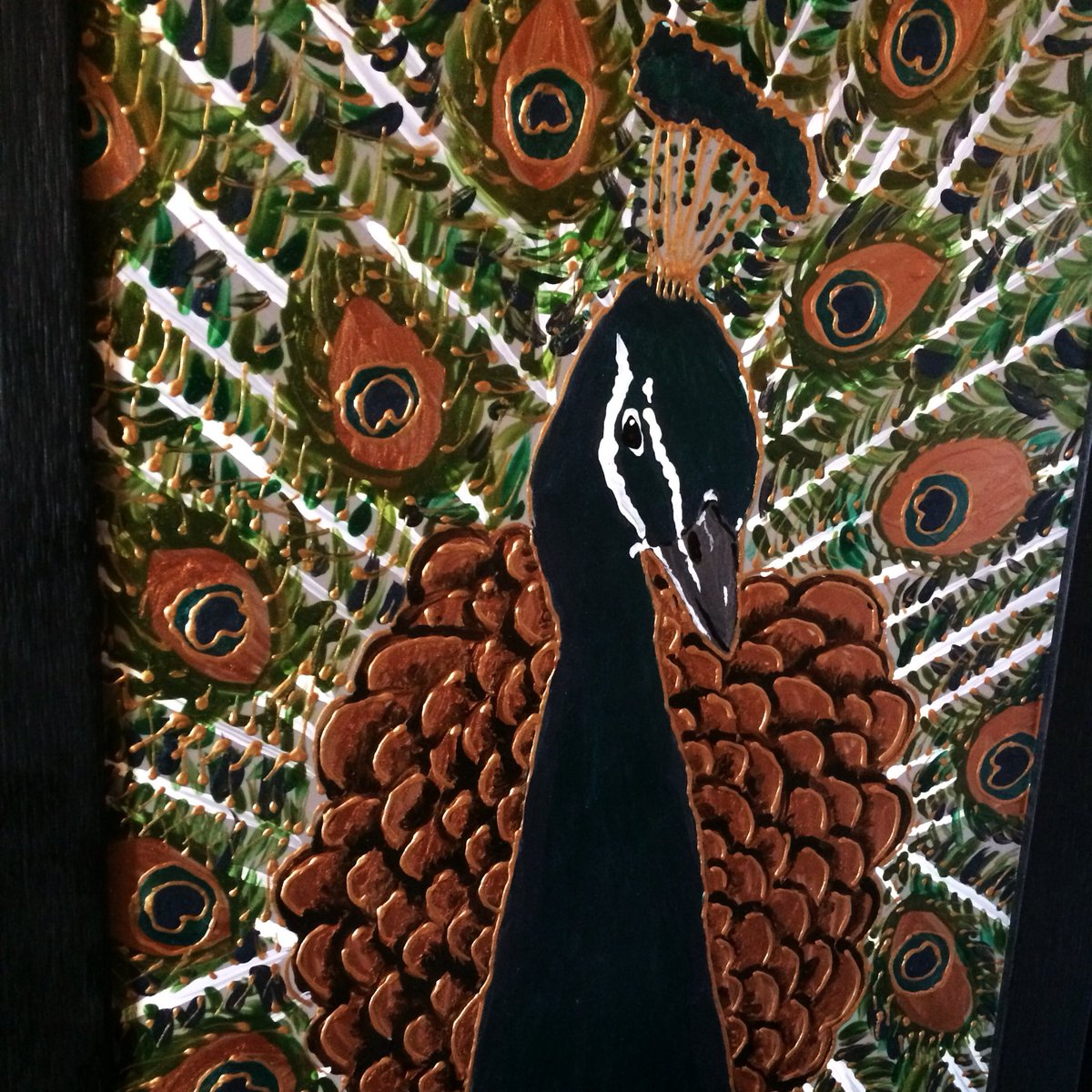 Hazceramics's tweet photo. And another large framed tile is available in my Etsy shop. Complete one off and priced at £48.50 with free uk shipping https://t.co/ouuybSnOu4 #madeinukhour #creativebizhour #norwichhour #peacockgifts https://t.co/3gGoVGfcaA