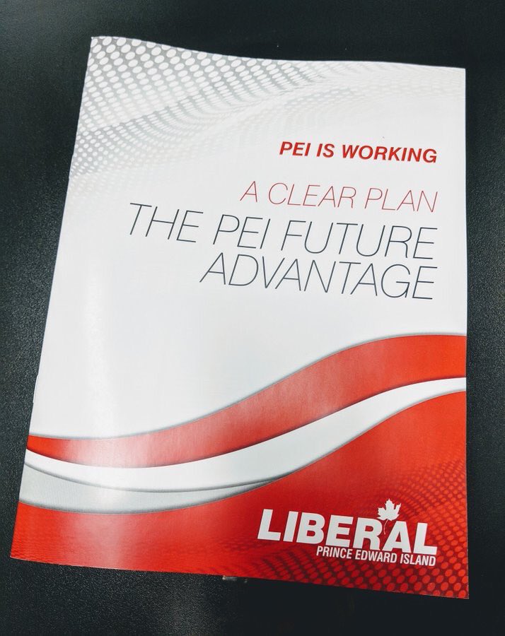 Today we released our platform.

We are taking advantage of our incredible fiscal position to craft a plan that has a real vision for PEI. 

Liberal times are good times when we have a #ClearPlan.

Check it out here:

liberalpei.ca/liberal-platfo…