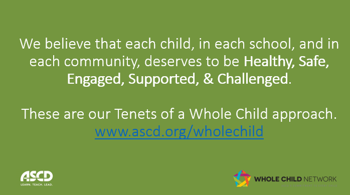 What does educating the #WholeChild mean to you? #gccascd Healthy, Safe, Engaged, Supported, & Challenged