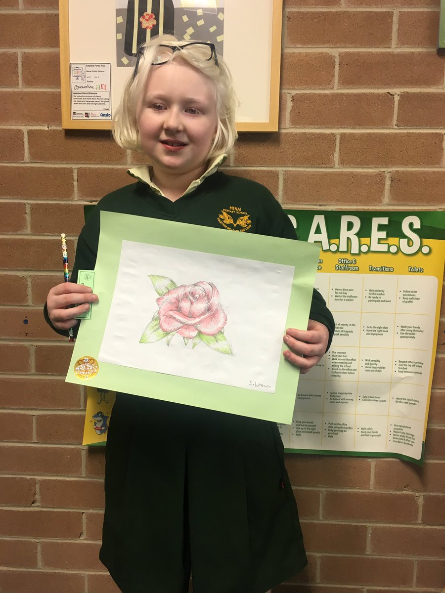 Being vision impaired is no barrier for this gifted artist <a href="/MenaiPublicSch/">Menai Public School</a> 💚💛
