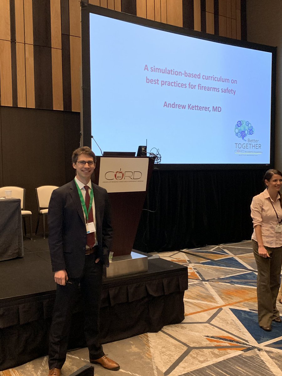 GrabowMooreMD's tweet photo. Foundations Leadership member Andrew Ketterer shares his innovative firearm curriculum!  #CORDAA19 #FoEM @FoundationsEM https://t.co/YRgOSZAdm6