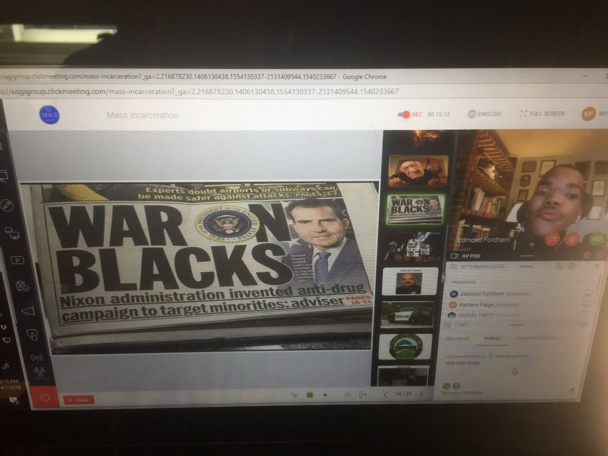 DuneKat14's tweet photo. #SocialGood Webinar Week presented by @Sisgigroup @BeyondGoodIdeas continues this afternoon. Up now is our @MSWatUSC SISGI Intern Edmond Fordham presenting on Mass Incarceration of black men. #MacroSW #AlsoSW @SocialWorkPulse We have 6 more Webinars this week. Contact me for Reg. https://t.co/WSEGkkLUcR