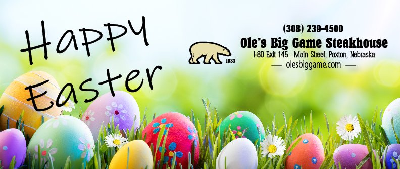 Happy Easter from <a href="/OlesSteakhouse/">Ole's Big Game Steakhouse & Lounge</a>