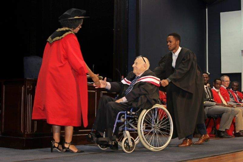 SaiaArchitects's tweet photo. Mr Herbert Prins is an esteemed expert in the field of architecture. He is a Wits alumnus and former Wits Architecture faculty member. He is the recipient of multiple Awards in this field. WITS are honoured to present him with the Wits Gold Medal. #WitsGradWeek #WitsAlumni https://t.co/gJMHuHkXuq