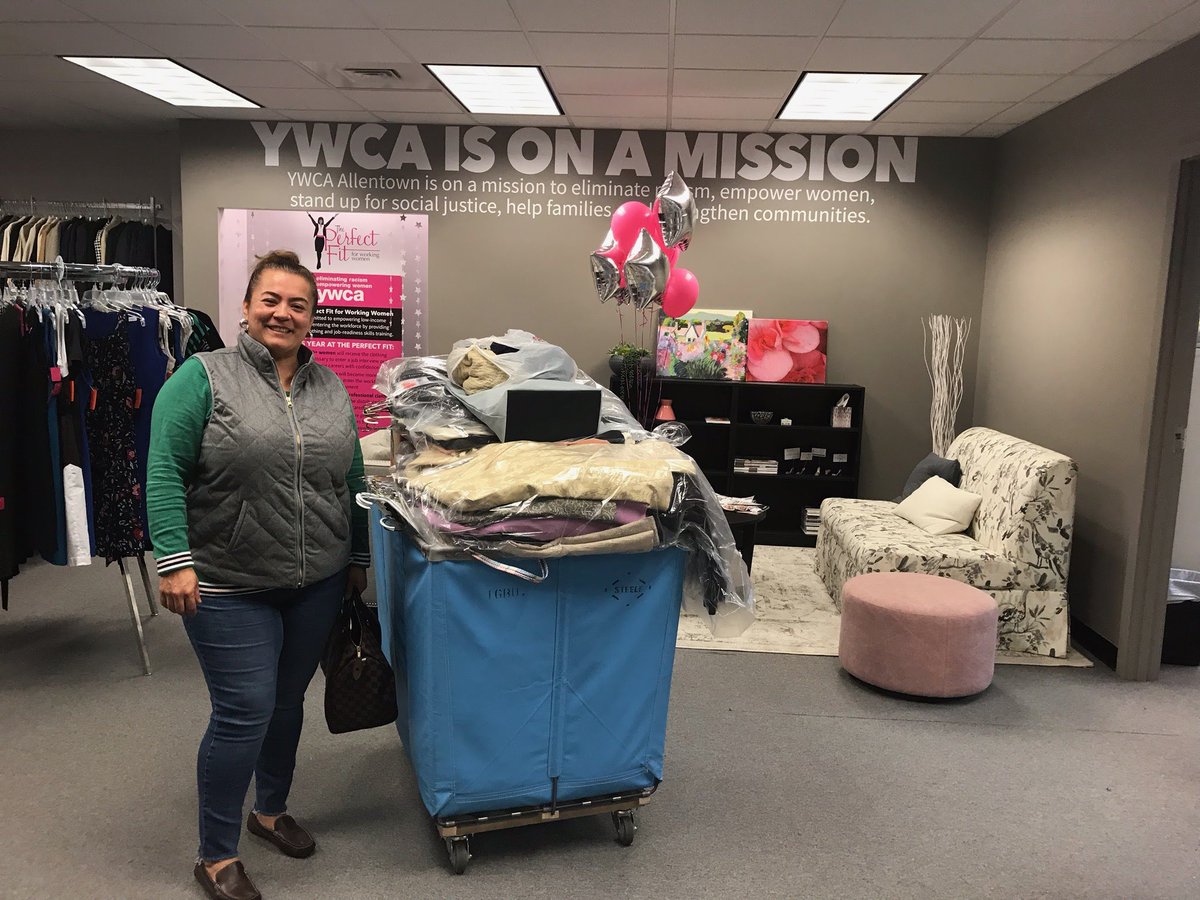 Thank you to Heritage Insurance Group for holding a clothing drive for us! #perfectfit4ww #ywcaallentown #donations #gratitude