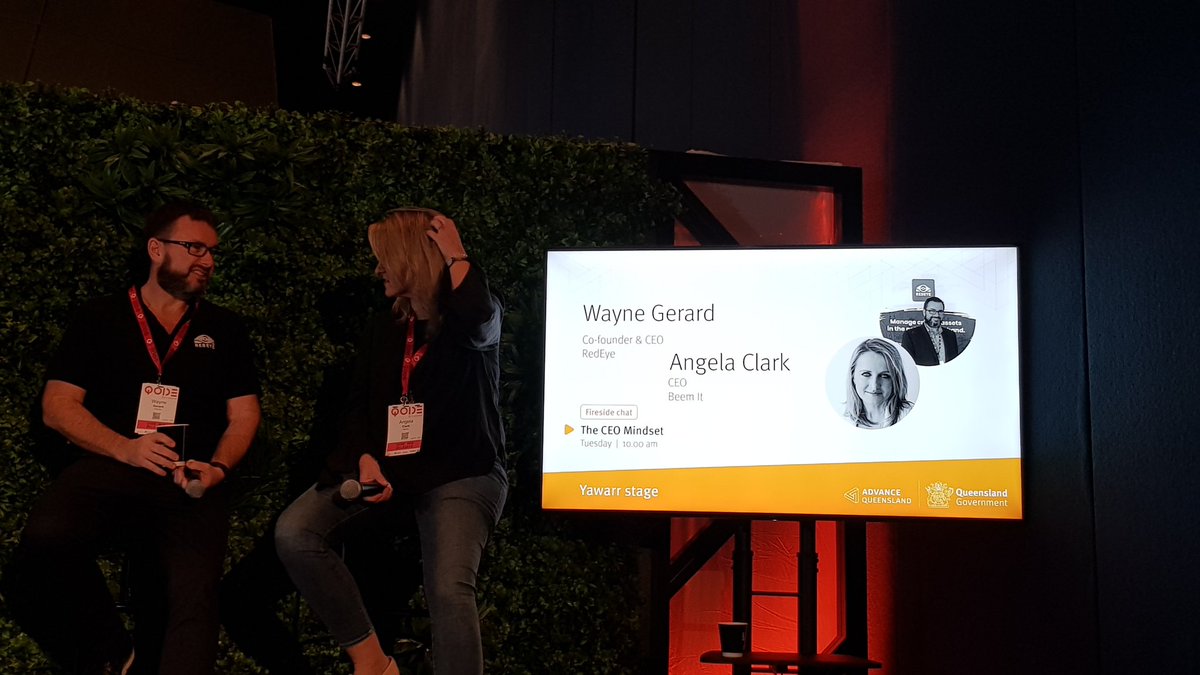 DrAnneline's tweet image. @qode_ the #CEO mindset with @fleurbrown And Wayne Gerard (co-founder and CEO, Redeye) and Angela Clark (CEO, Been It) #qodebrisbane #QODE