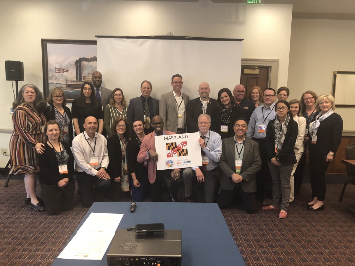 Awesome representation of forward thinking and progressive Maryland telehealth at MATRC Summit 2019! #MATRC2019 #telehealth #maryland #mdtelealliance