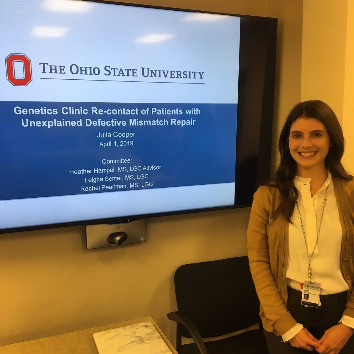 OSUGCP19 (@osugcpclassof19) on Twitter photo Another fantastic thesis presentation today! Congrats @JuCooOSU - time to celebrate! <a href="/OhioStateGCProg/">Genetic Counseling Graduate Program at Ohio State</a> Another fantastic thesis presentation today! Congrats @JuCooOSU - time to celebrate! <a href="/OhioStateGCProg/">Genetic Counseling Graduate Program at Ohio State</a>
