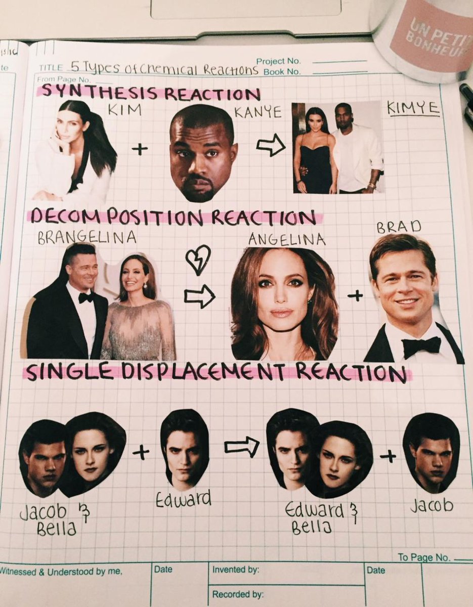 Mrs_Palazzolo's tweet photo. A student creation! It is a masterpiece! I am a little surprised that Twilight is still a thing!! #chemicalreactions @VMMustangs https://t.co/h03nOHln4S