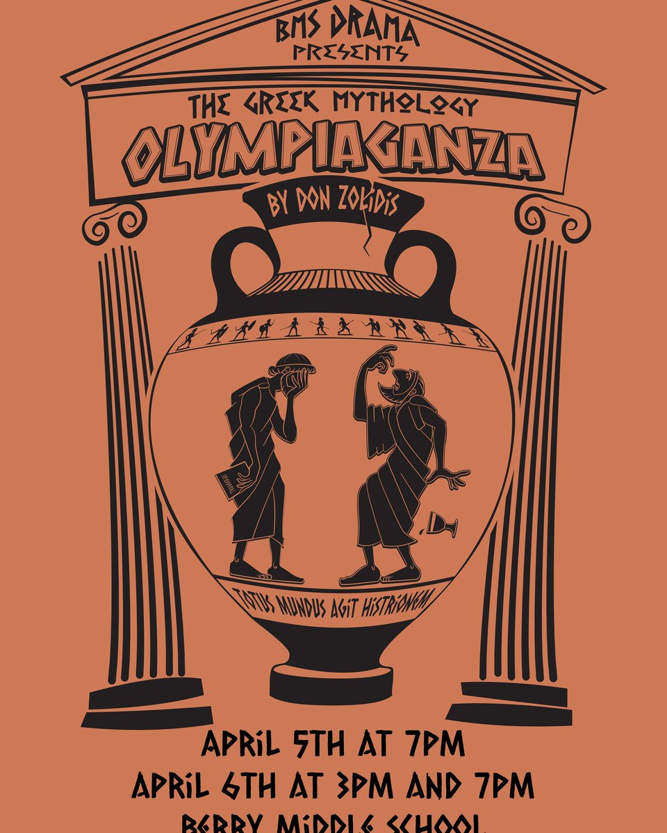 It's the week of the show, y'all! Come see this hilarious send up of Greek mythology and the Trojan War. #shield #youcanthaveashield #formofabucketofwater