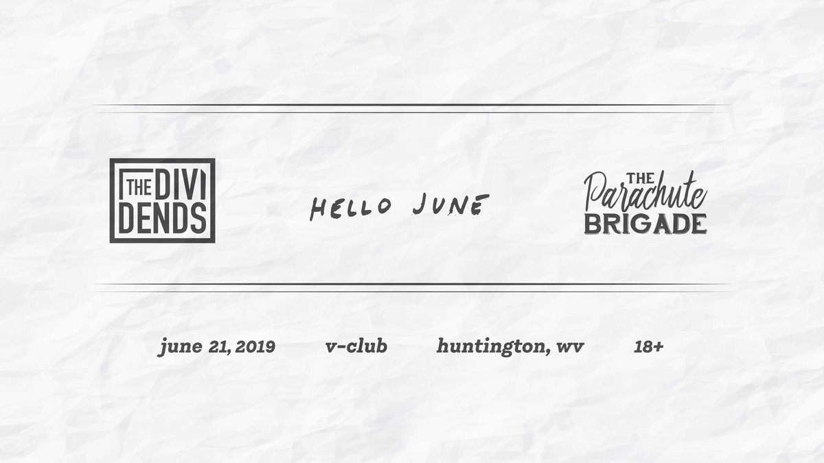 DividendsBand's tweet photo. Let's get sweaty. Seeya on the dancefloor. @wearehellojune @TheChuteBrigade 

https://t.co/30bDzQzAzY https://t.co/DDUMxfcfWq