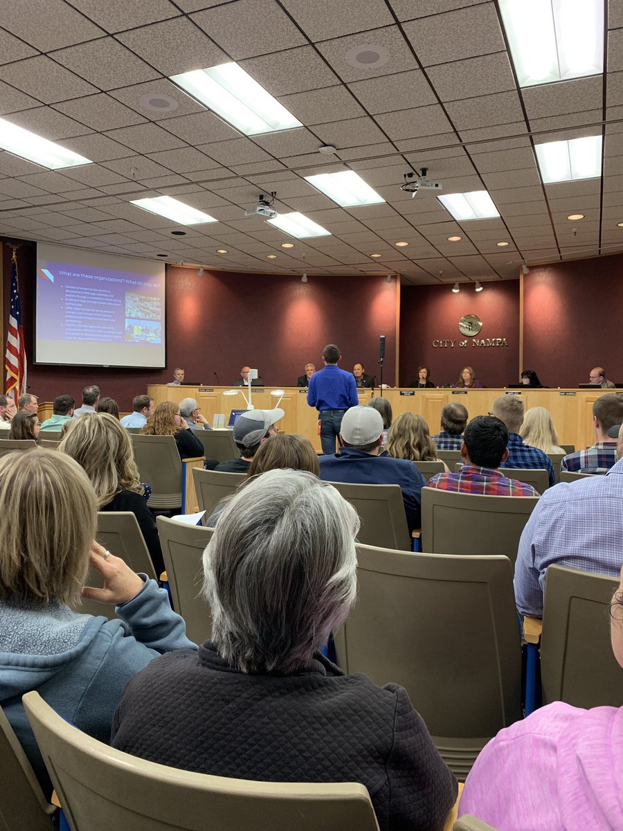 clayblong's tweet photo. Ben Campbell, former @NampaCTE student, presenting to the Nampa City Council tonight educating them on @SkillsUSA and #WorldSkills. Way to go Ben! https://t.co/6Tlx2gVglJ
