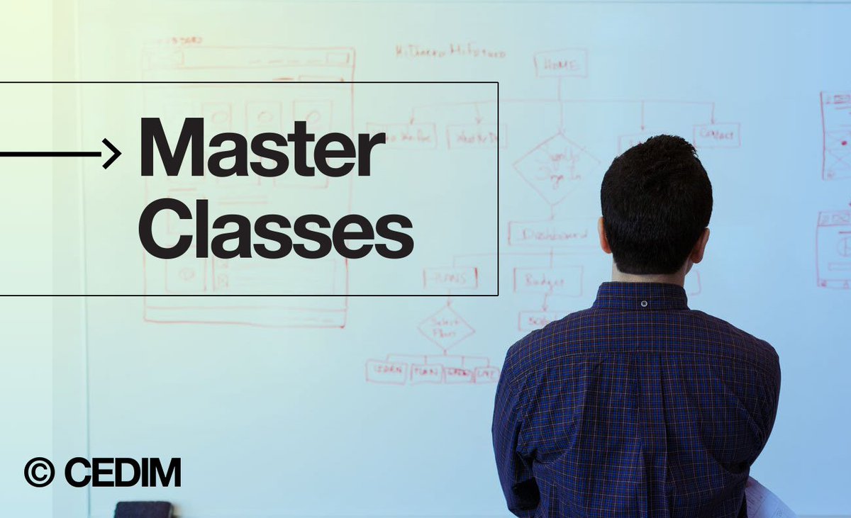 ¿Ya conoces nuestras #MasterClasses?

Estudia la que mejor aplique para tu futuro profesional. 
cedim.edu.mx/master/