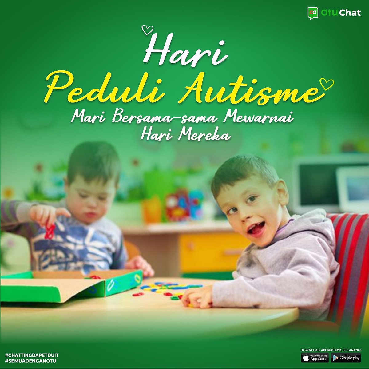 eklanku's tweet photo. Tanggal 2 April 2019 merupakan Hari Peduli Autisme Sedunia.

Melalui Hari Peduli Autisme Sedunia ini diharapkan dapat meningkatkan kesadaran kita terhadap autisme, tanpa membedakan apapun.

Selamat Hari Autisme Sedunia!

#OTUChat
#HariPeduliAutisSedunia
#SelasaSambat https://t.co/H7v7sx1oRe