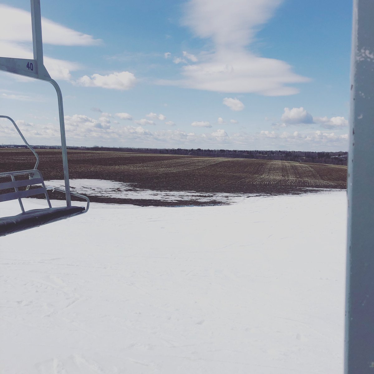 It’s not  everyday you can ski and check field conditions , the same time. #schoolskitrip