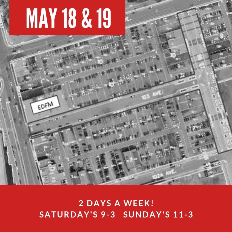 We are excited to announce that we will be moving to our new home in May and will be open 2 days a week! Part of the market will continue to operate outdoors all summer long, so get out your sunglasses and slather on your sunscreen! #yeg #yegmarkets #summermarket #yegsummmer
