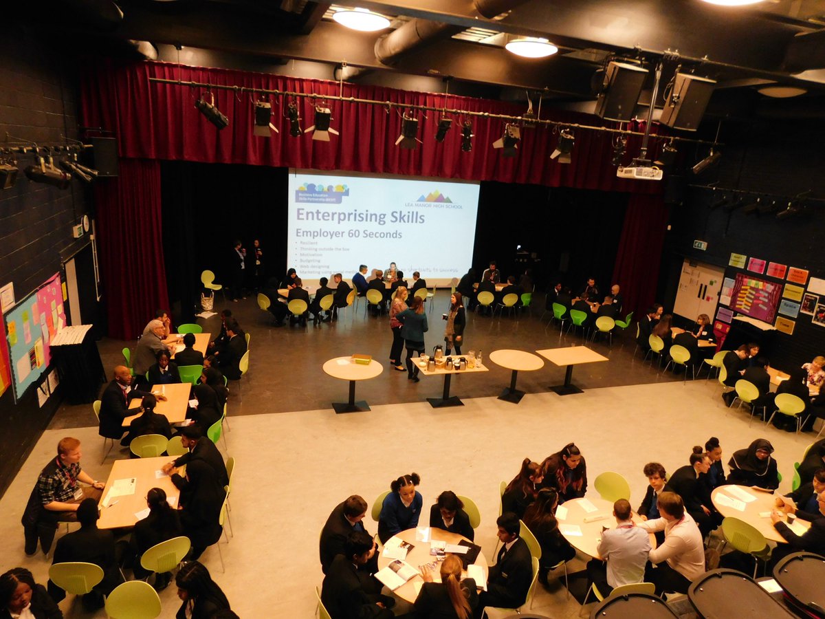 leamanorschool's tweet photo. Pupils in Y10 participated in the first of our Business Breakfast events and were able to find out about careers in a variety of sectors. The event was a huge success! #careersconversations #16x16 #inspiring @lutoncouncil @Barclays @BedsChamberInfo @bedspolice @WayneBettess https://t.co/gEiq1SF82e