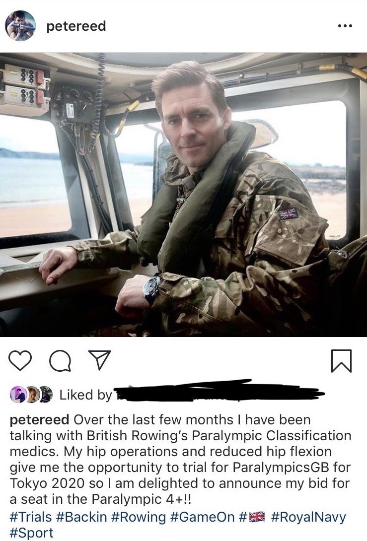 TidewayBulletin's tweet photo. So #PeteReed thinks it’s amusing to joke about having to compete in the Paralympics because of a hip operation. Wonder how Paralympic Bronze medalist Captain Nick Beighton, who lost both legs in Afghanistan, feels about that? #thinkbeforeyoutweetasshole #anythingforsomepublicity https://t.co/fWCnNy9vQt