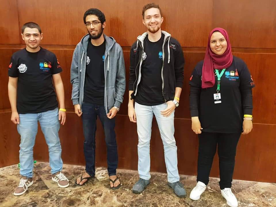 Sara26796777's tweet photo. My favourite moment from ACPC when we knew that we are qualified to participate in ICPC
#QuestMemory
#ICPC2019 https://t.co/VxDzLMDVkI