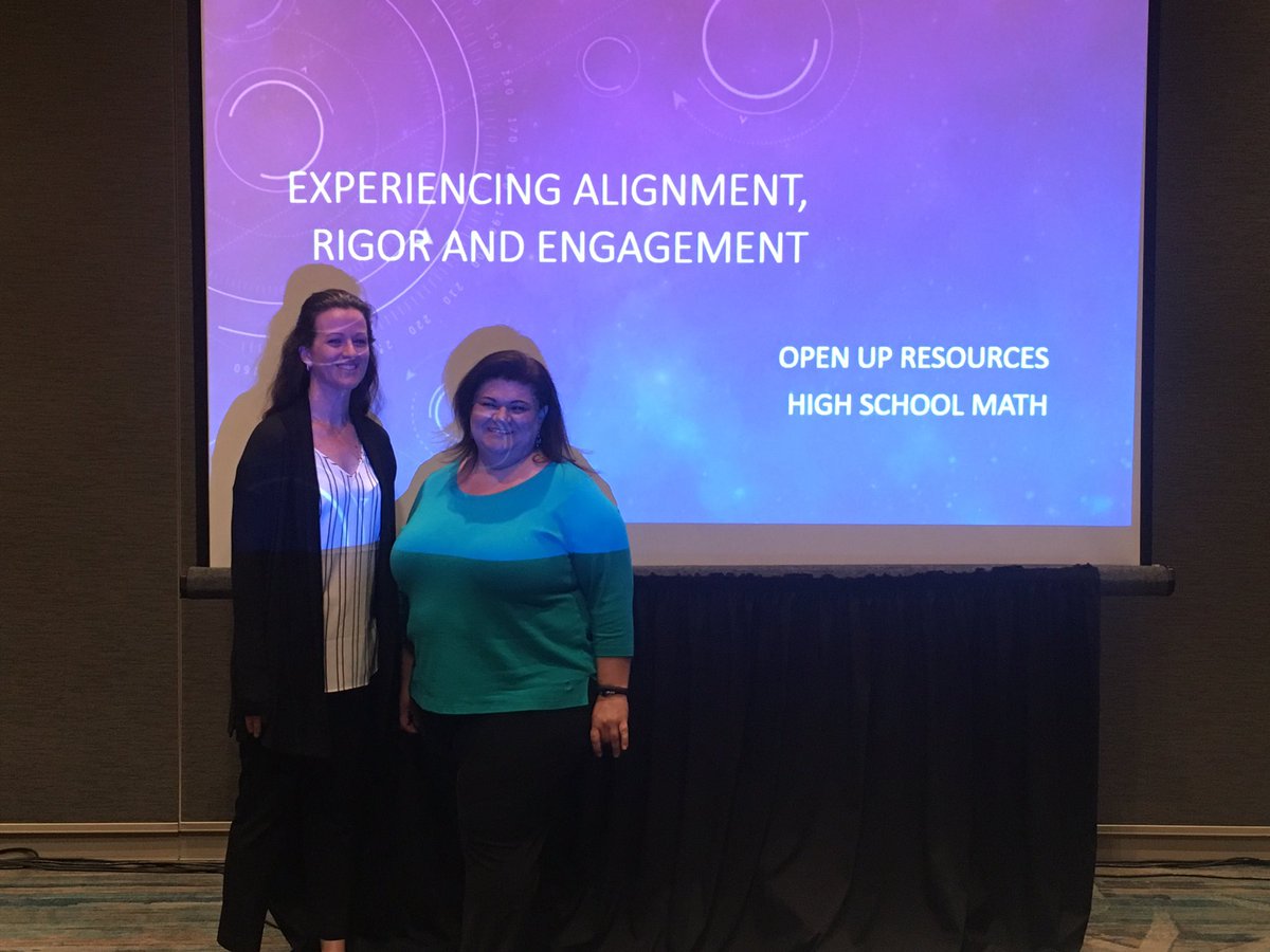 The Phoenix- Union teaches share the success of students with OUR math! @PhoenixUnionHS <a href="/krisc126/">Kris</a> @jscott_math <a href="/openupresources/">Open Up Resources</a> #ncsm19