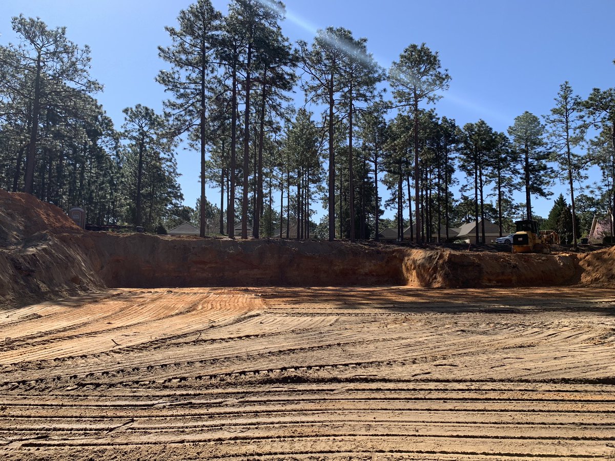 MastersPropInc's tweet photo. The next dream 🏡 is underway in Pinehurst National Number 9! This 5,700 sq ft beauty will have 6 bedrooms and 7 and a half baths 😍! Keep an eye out for updates! Nothing beats #MastersQuality https://t.co/y2CpwTppkA